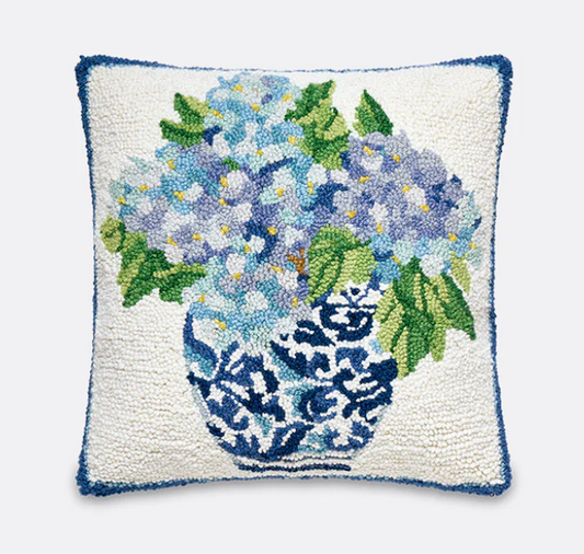 Rhapsody Hydrangea Hook Pillow