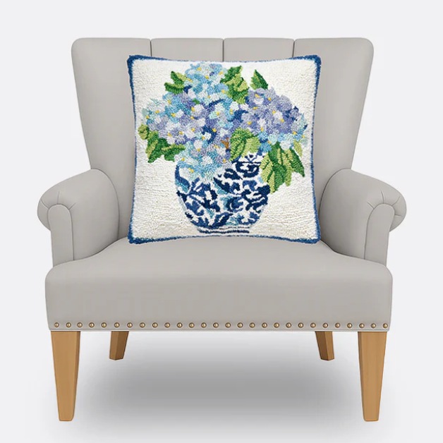 Rhapsody Hydrangea Hook Pillow