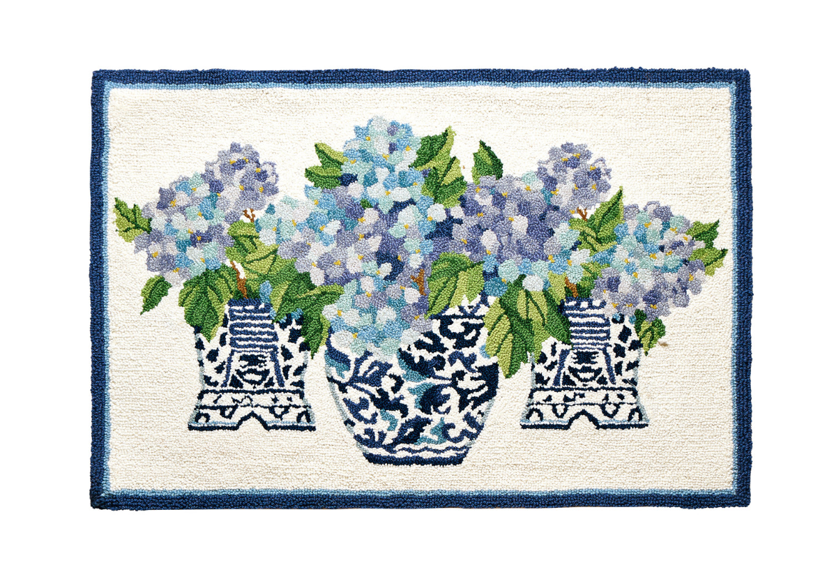 Rhapsody Hydrangea Hook Rug