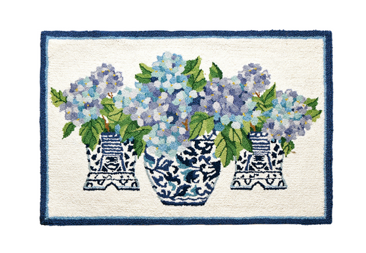 Rhapsody Hydrangea Hook Rug