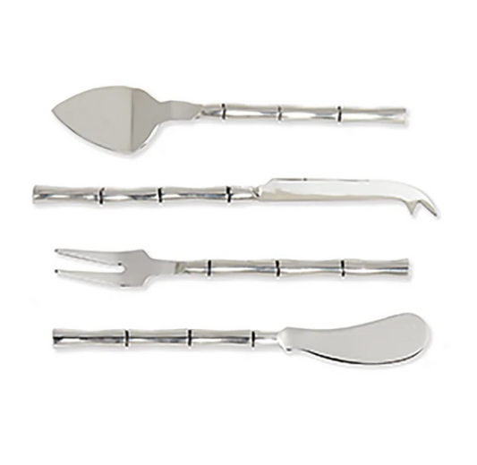 GROVE CHEESE KNIVES, SET OF 4 - Stainless Steel