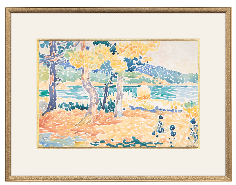 Early Pines on Coastline Artwork