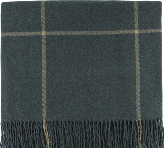 Throw Dark Grey Plaid 50x68