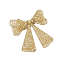 Napkin rings Gold bow Set/4