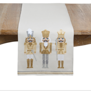 Table runner Nutcrackers gold