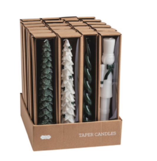Xmas taper candle