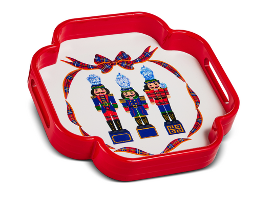 Red Noble Nutcracker Tray