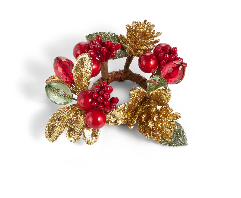 Red And Gold Candle Ring