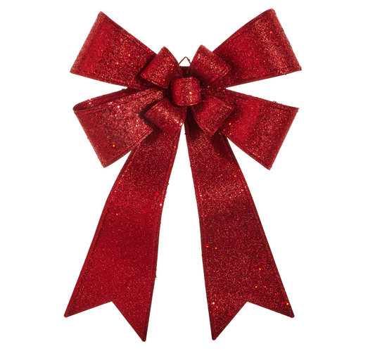 Metal Red Bow