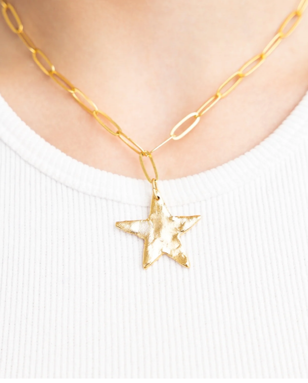 Star Paperclip Necklace