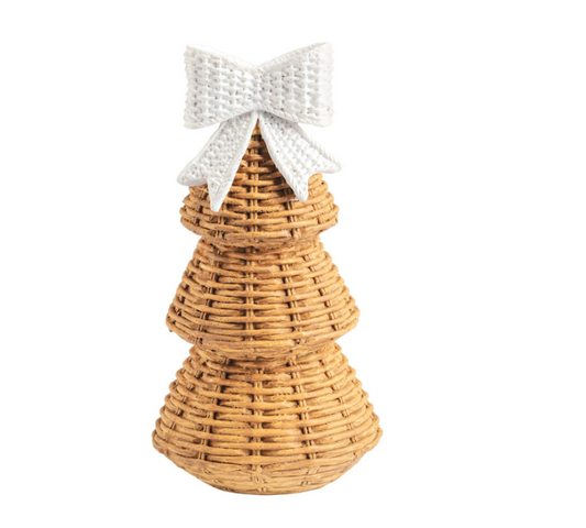 SMALL RESIN WICKER TREE SITTER