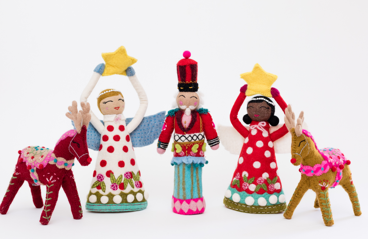 Angel Tree Topper - Joy: Natural