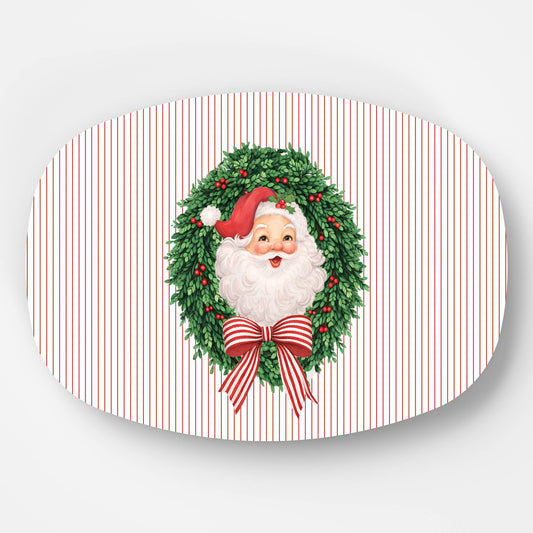 Serving Platter - Santa Wreath